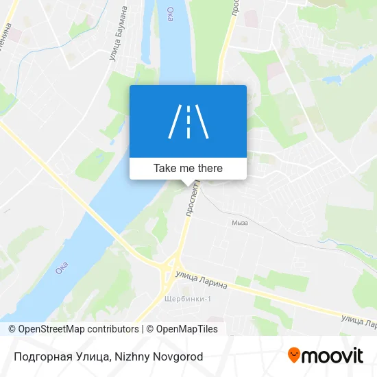 Подгорная Улица map