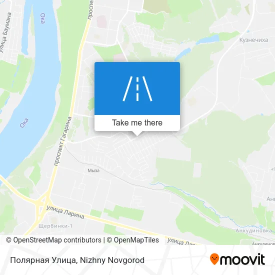 Полярная Улица map