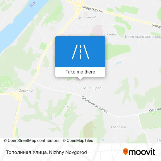 Тополиная Улица map