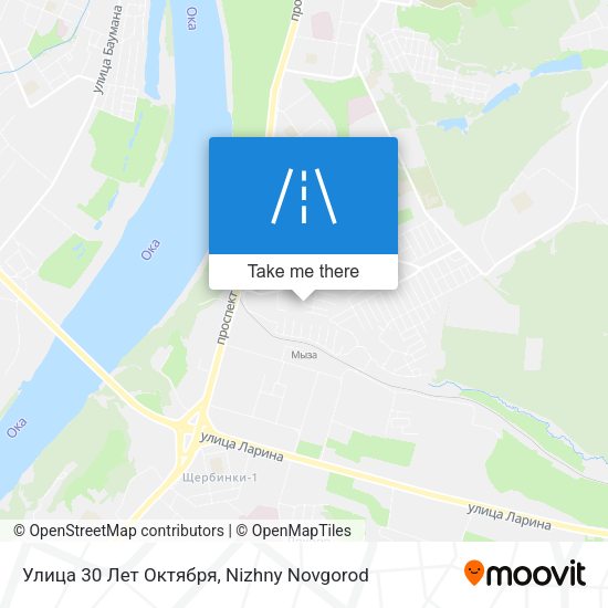 Улица 30 Лет Октября map