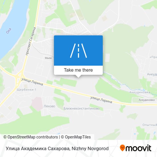 Улица Академика Сахарова map