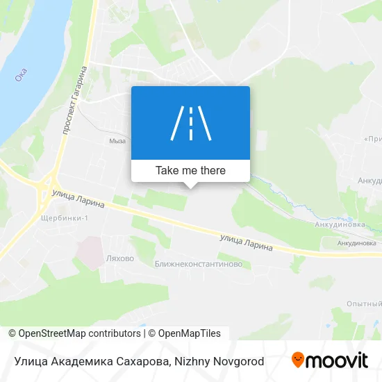 Улица Академика Сахарова map