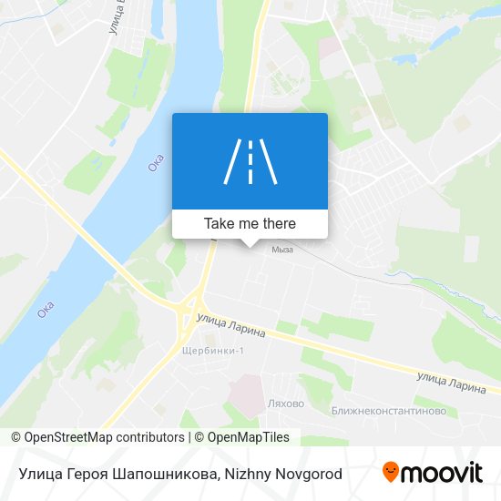 Улица Героя Шапошникова map