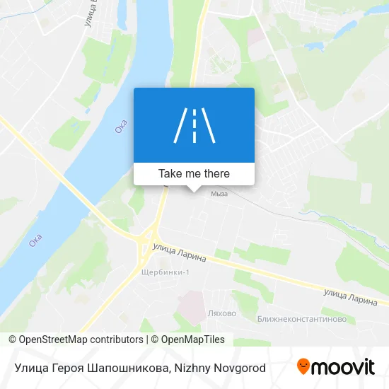 Улица Героя Шапошникова map