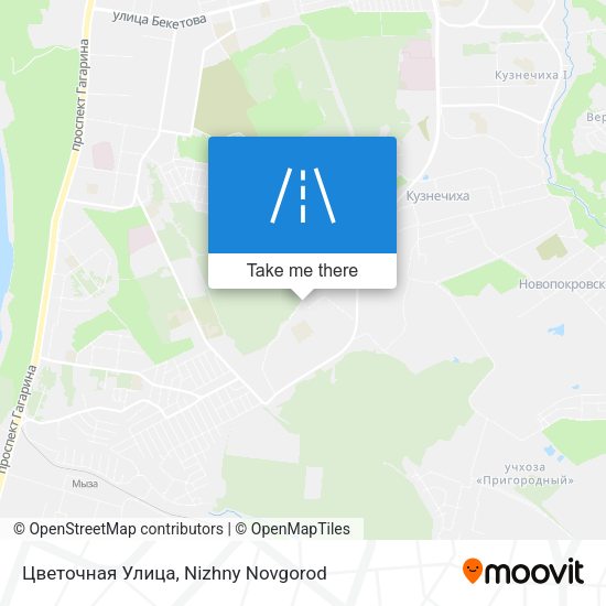 Цветочная Улица map