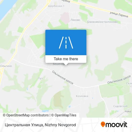 Центральная Улица map