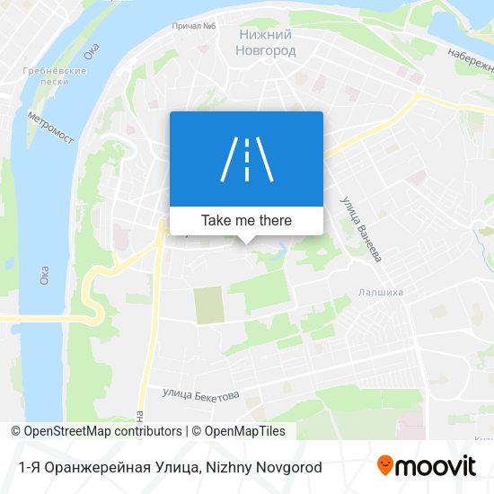 1-Я Оранжерейная Улица map