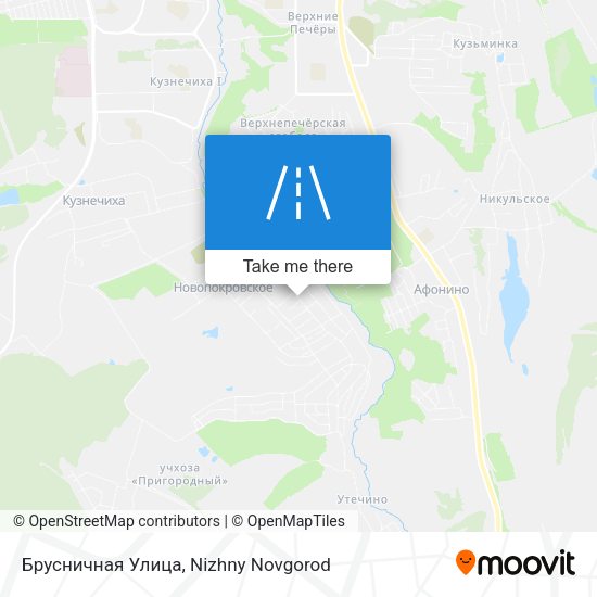 Брусничная Улица map