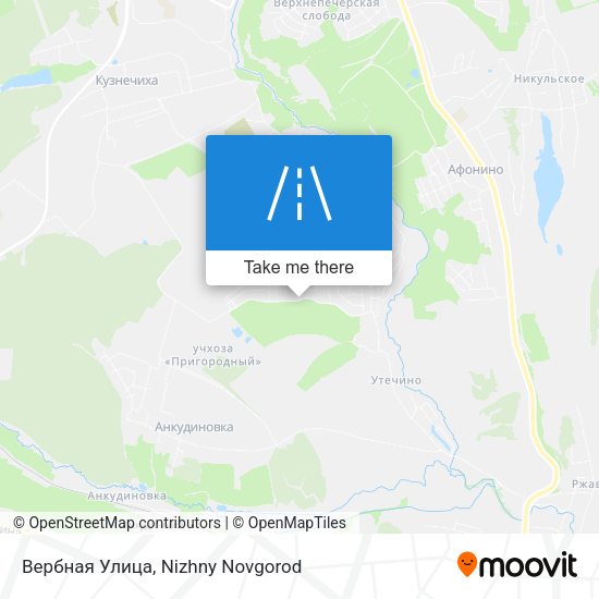 Вербная Улица map