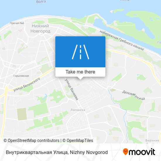 Внутриквартальная Улица map