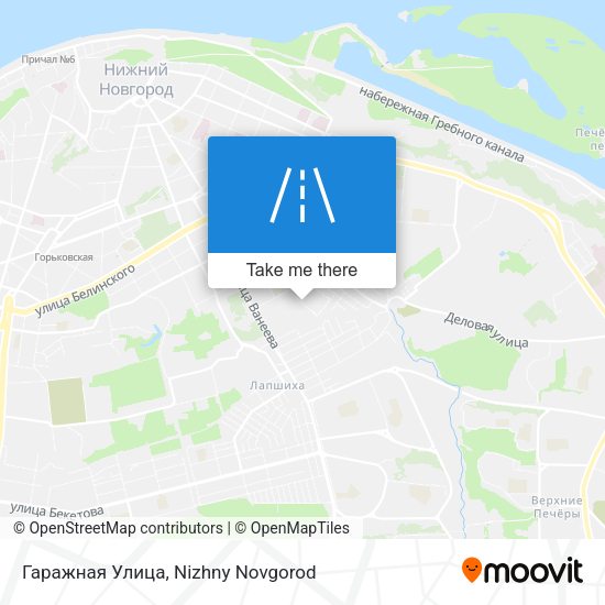 Гаражная Улица map