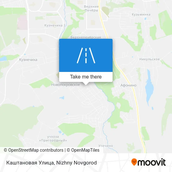 Каштановая Улица map