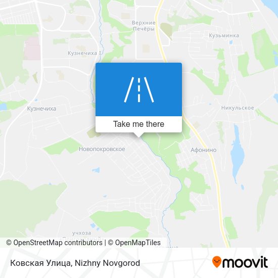 Ковская Улица map