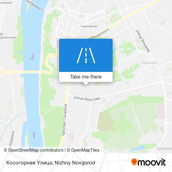 Косогорная Улица map