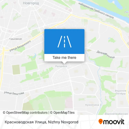 Красноводская Улица map