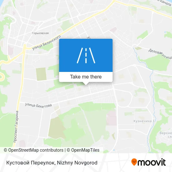 Кустовой Переулок map