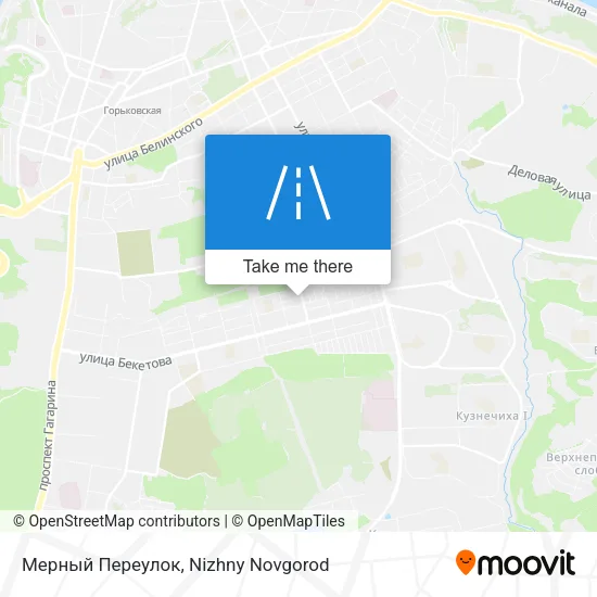 Мерный Переулок map