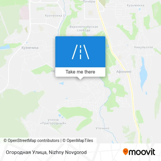 Огородная Улица map