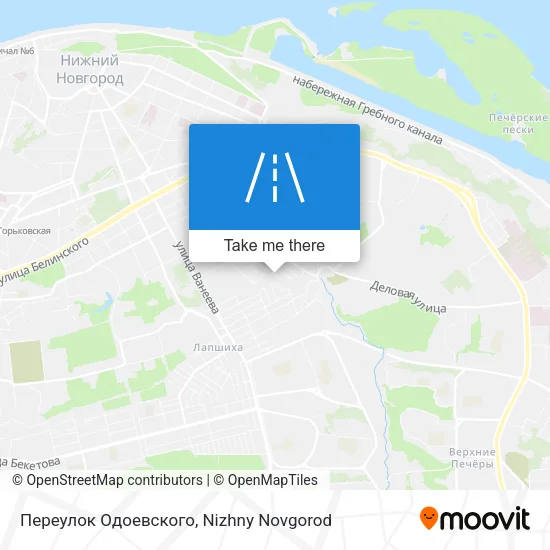 Переулок Одоевского map