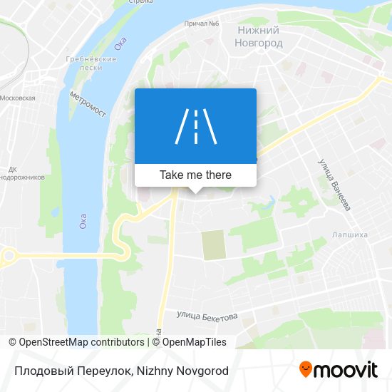Плодовый Переулок map