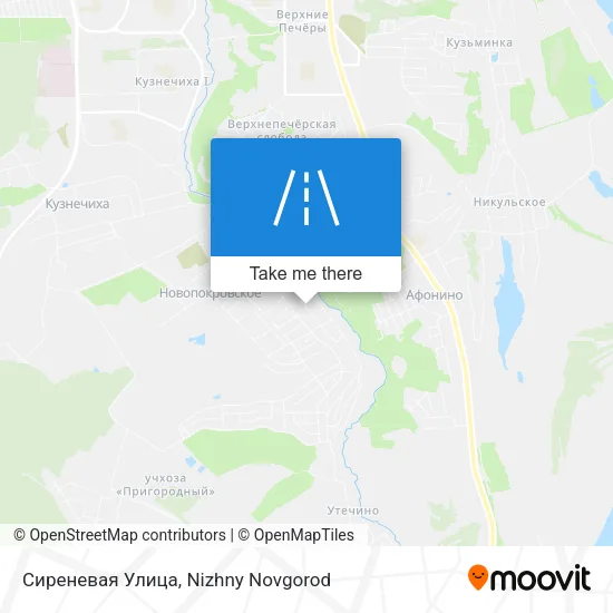 Сиреневая Улица map