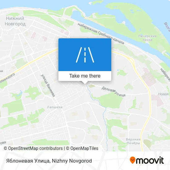 Яблоневая Улица map