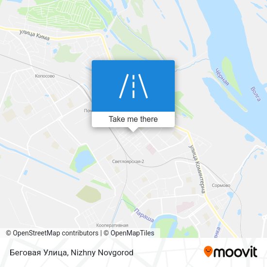 Беговая Улица map