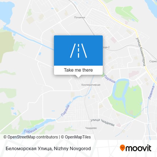 Беломорская Улица map