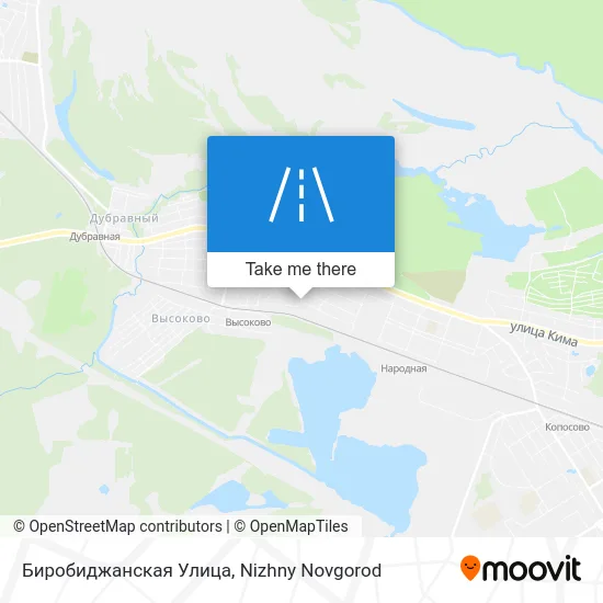 Биробиджанская Улица map