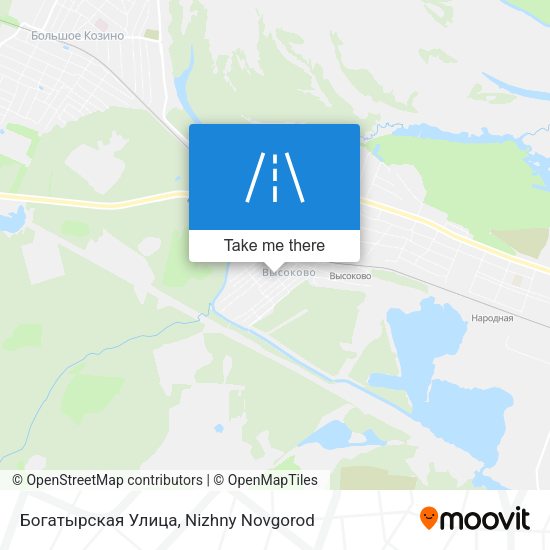 Богатырская Улица map