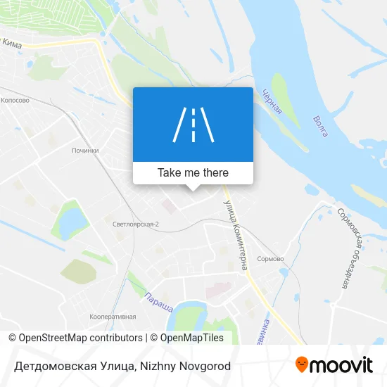 Детдомовская Улица map