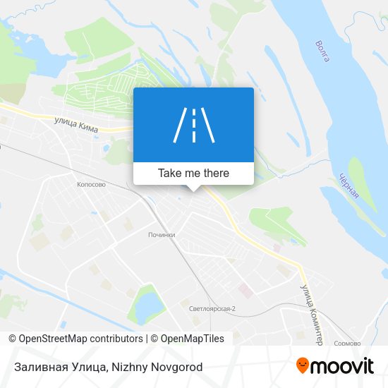 Заливная Улица map