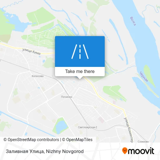 Заливная Улица map