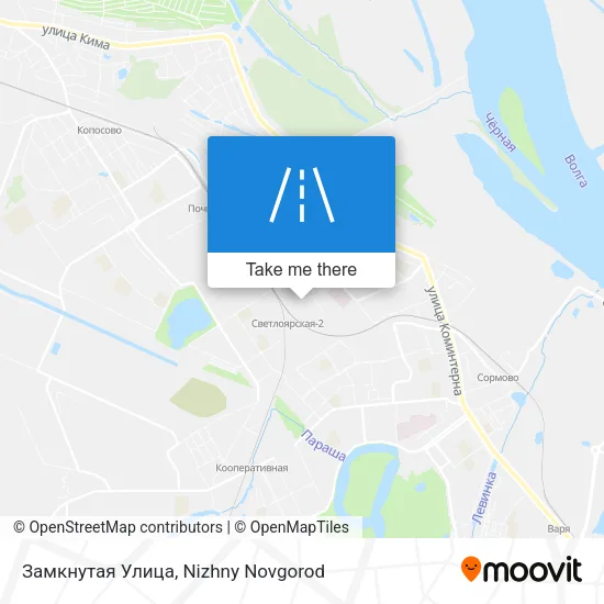 Замкнутая Улица map