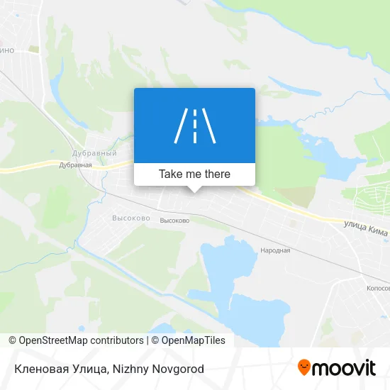 Кленовая Улица map