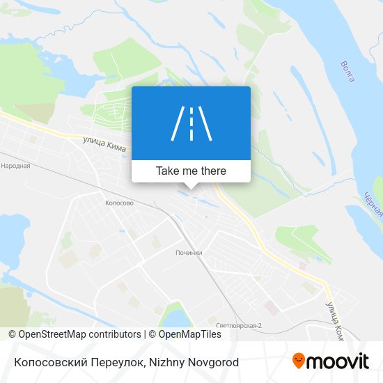 Копосовский Переулок map