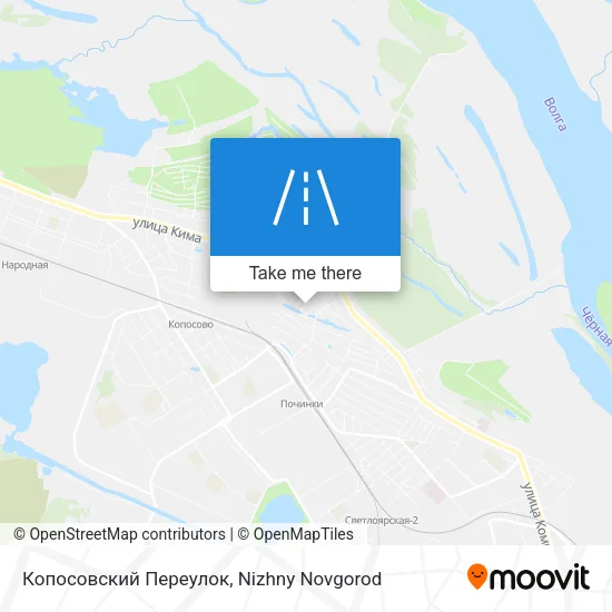 Копосовский Переулок map