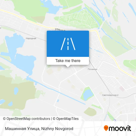 Машинная Улица map