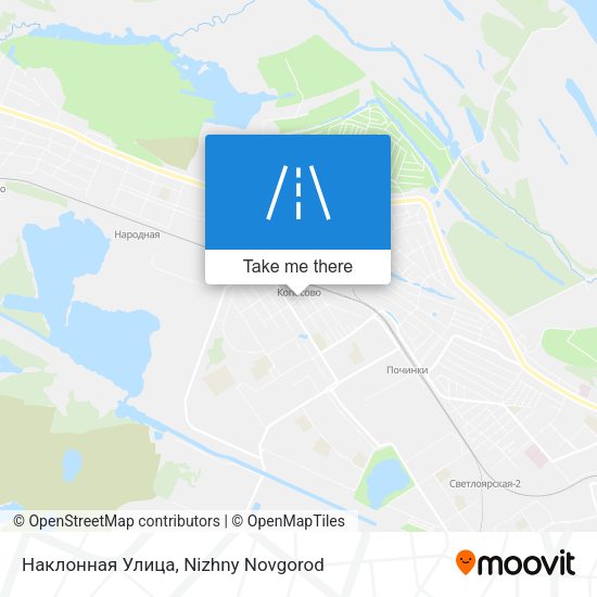 Наклонная Улица map