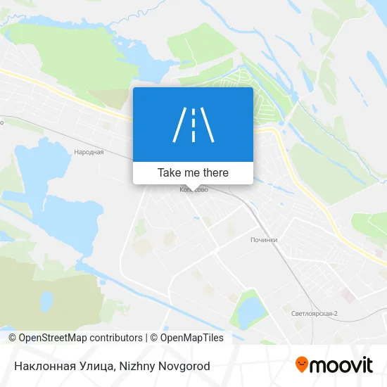 Наклонная Улица map