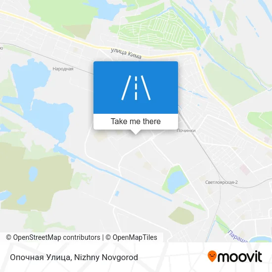 Опочная Улица map