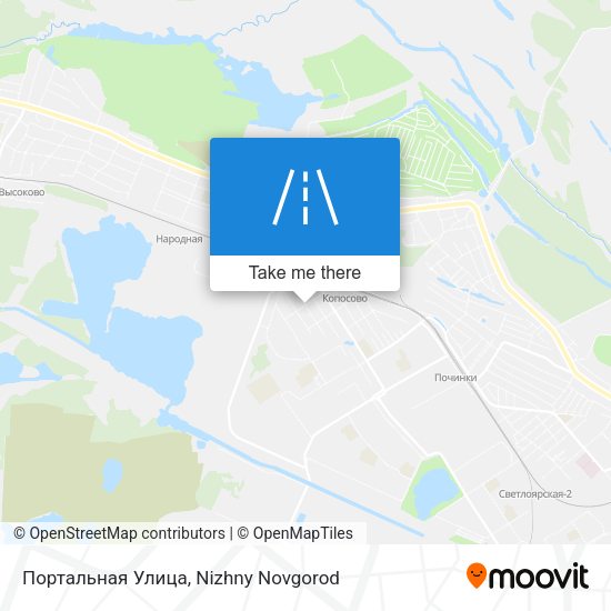 Портальная Улица map