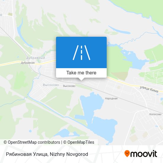 Рябиновая Улица map