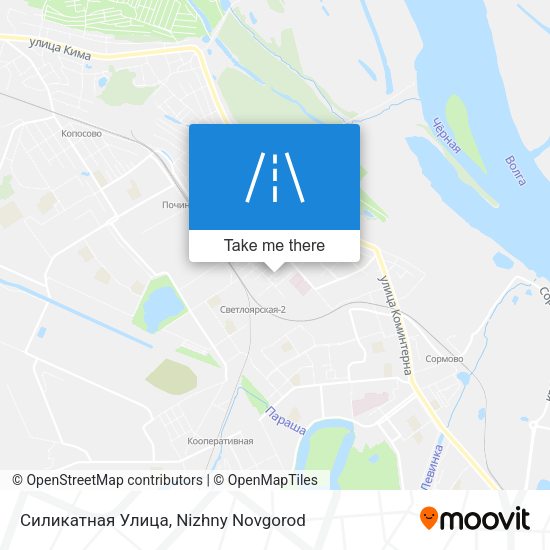 Силикатная Улица map