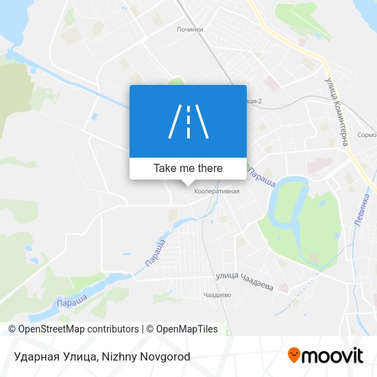 Ударная Улица map