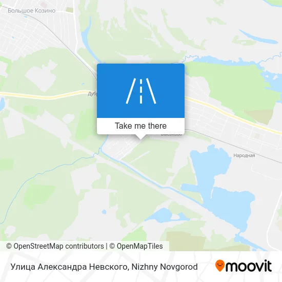 Улица Александра Невского map