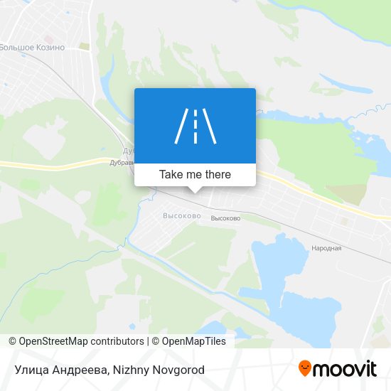 Улица Андреева map