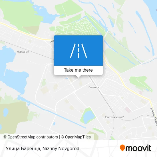 Улица Баренца map