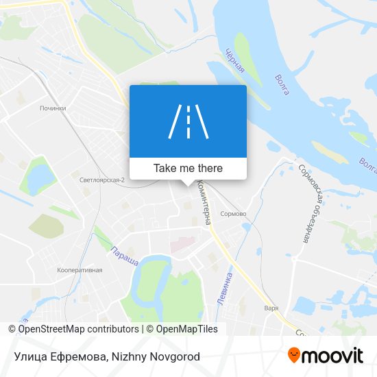 Улица Ефремова map