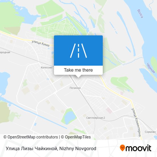 Улица Лизы Чайкиной map